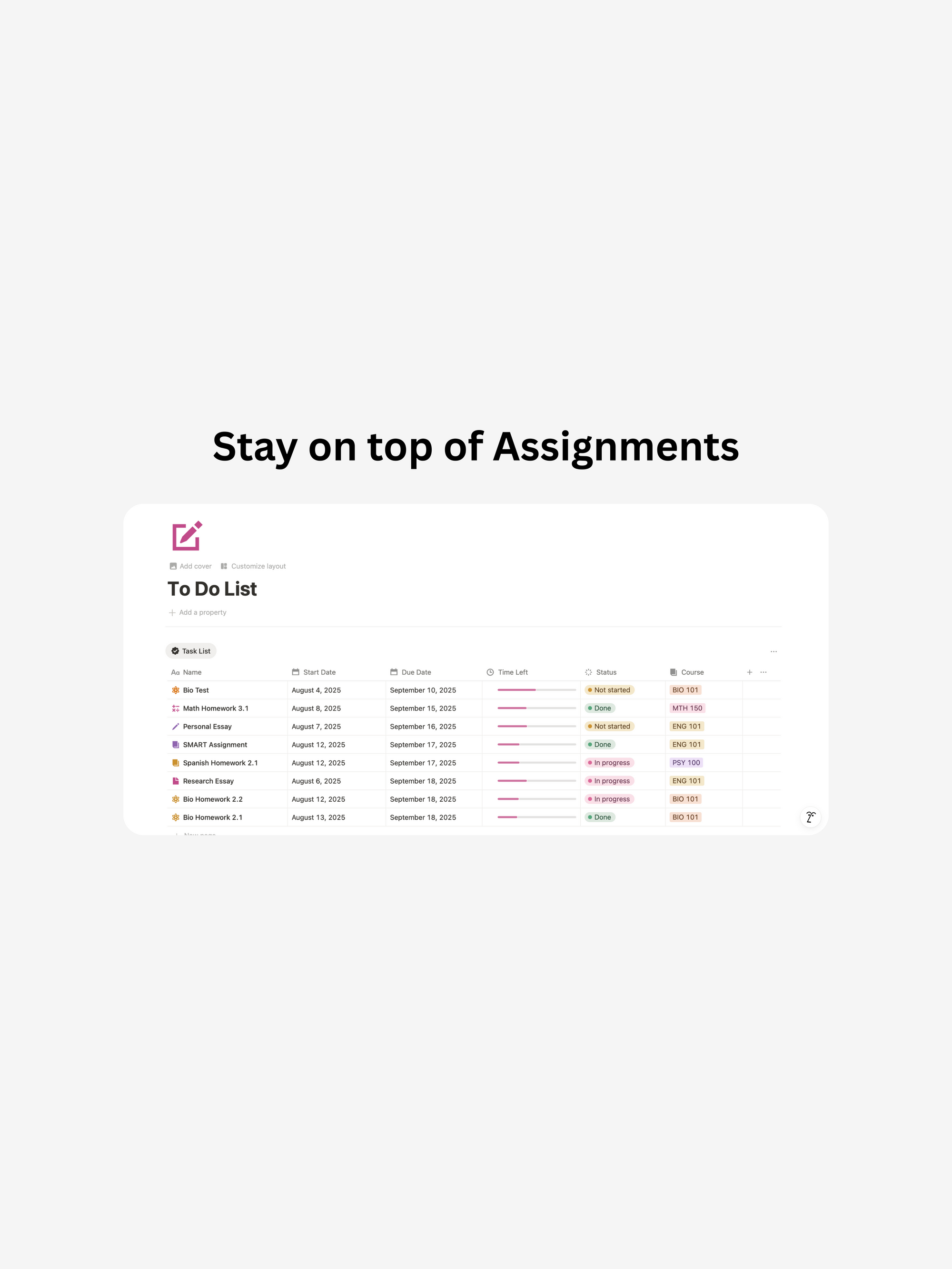 The Life of a Student