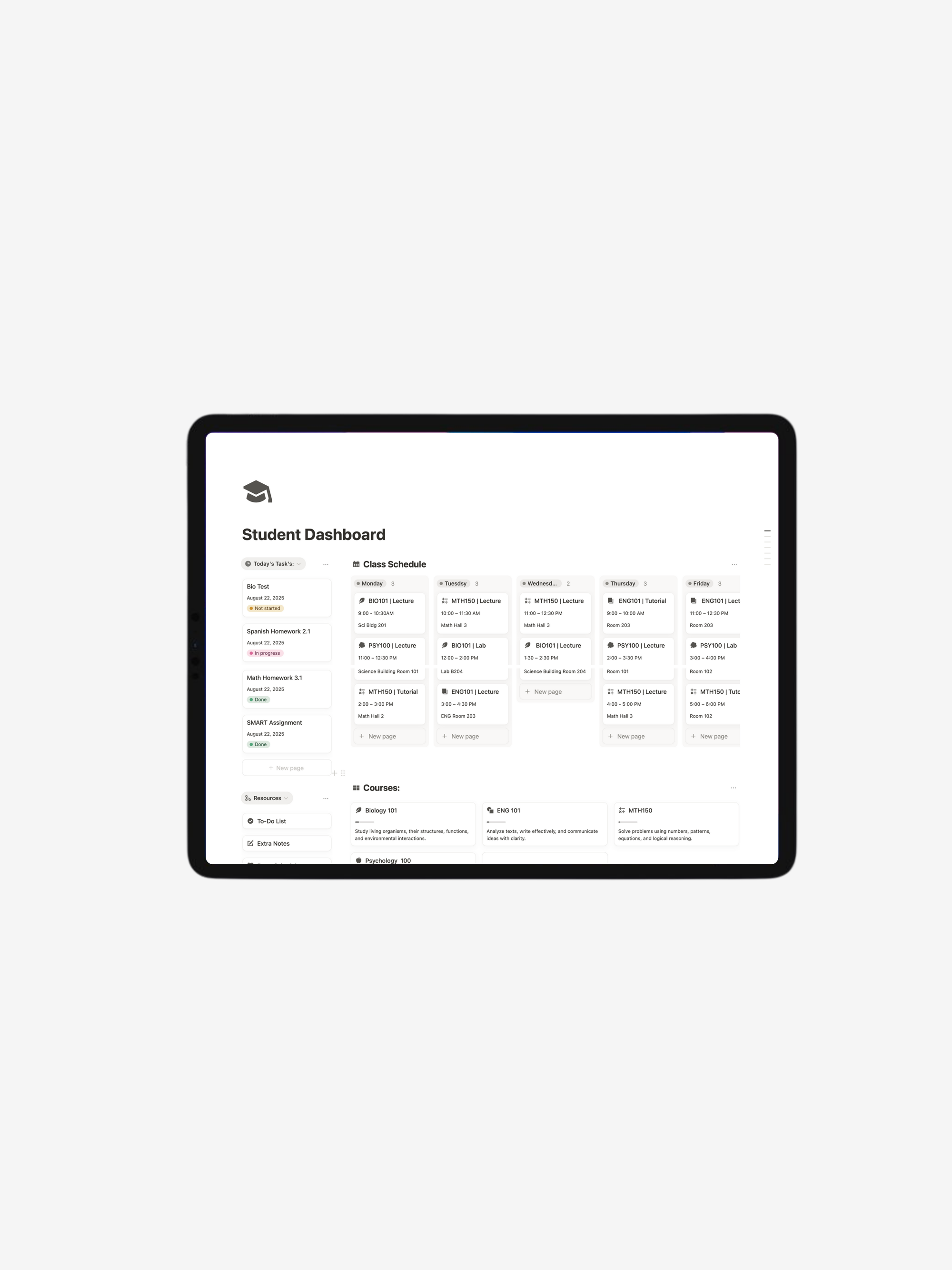 Ultimate Student Dashboard