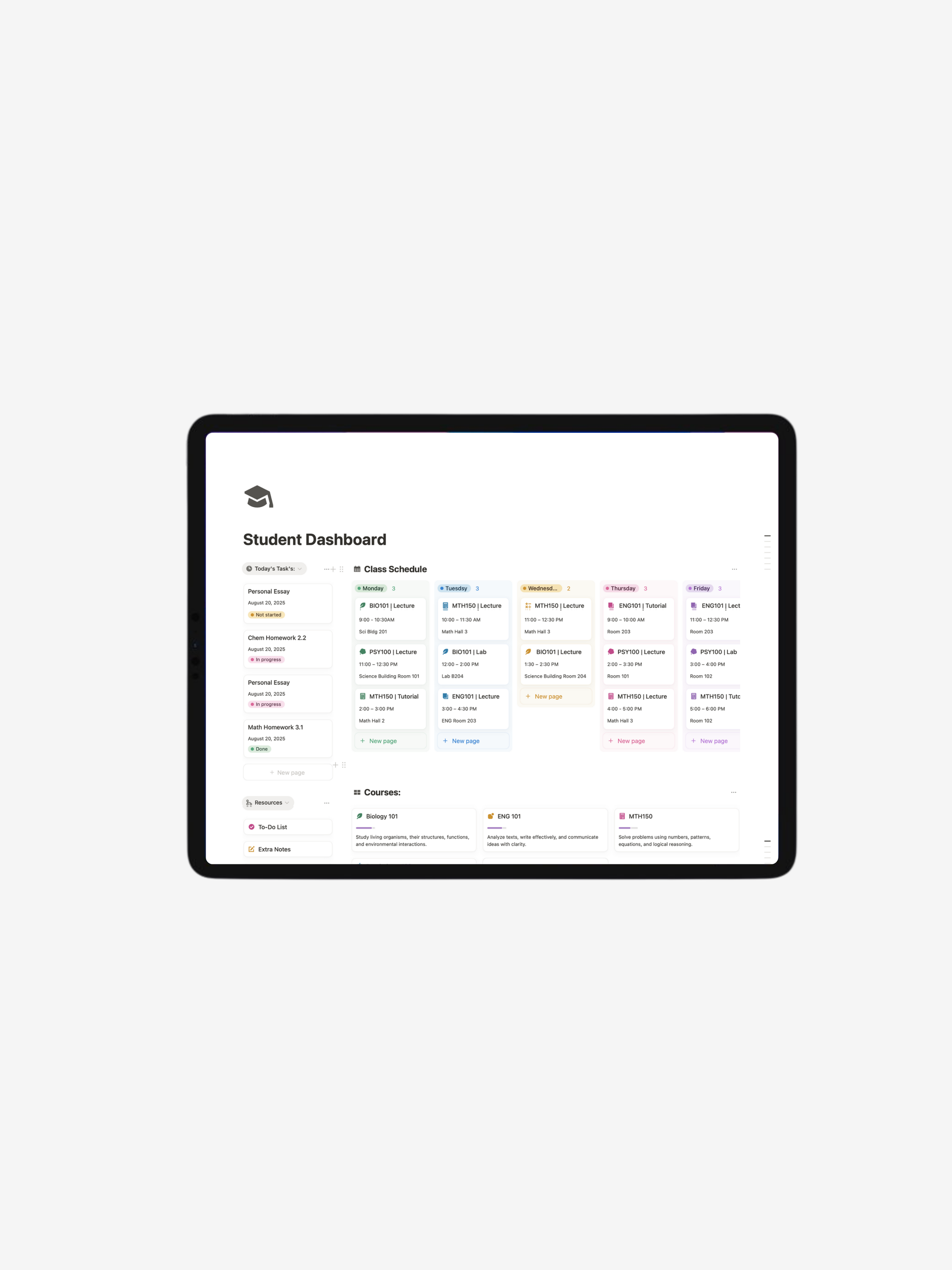 Ultimate Student Dashboard