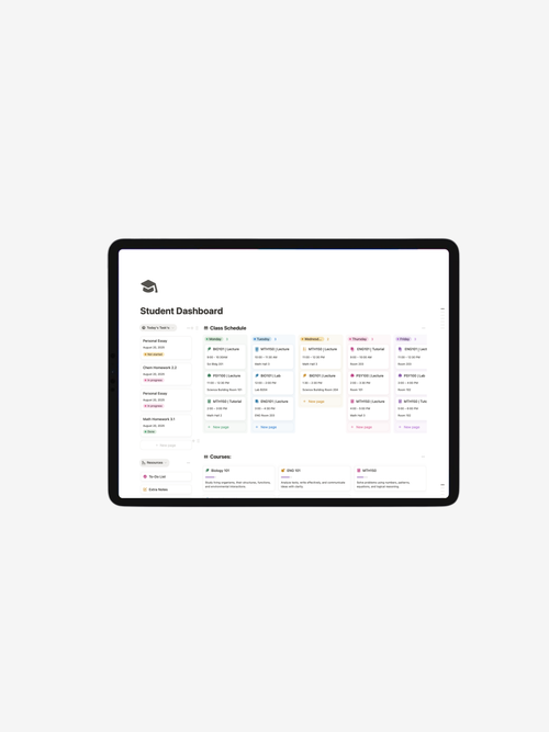 Ultimate Student Dashboard